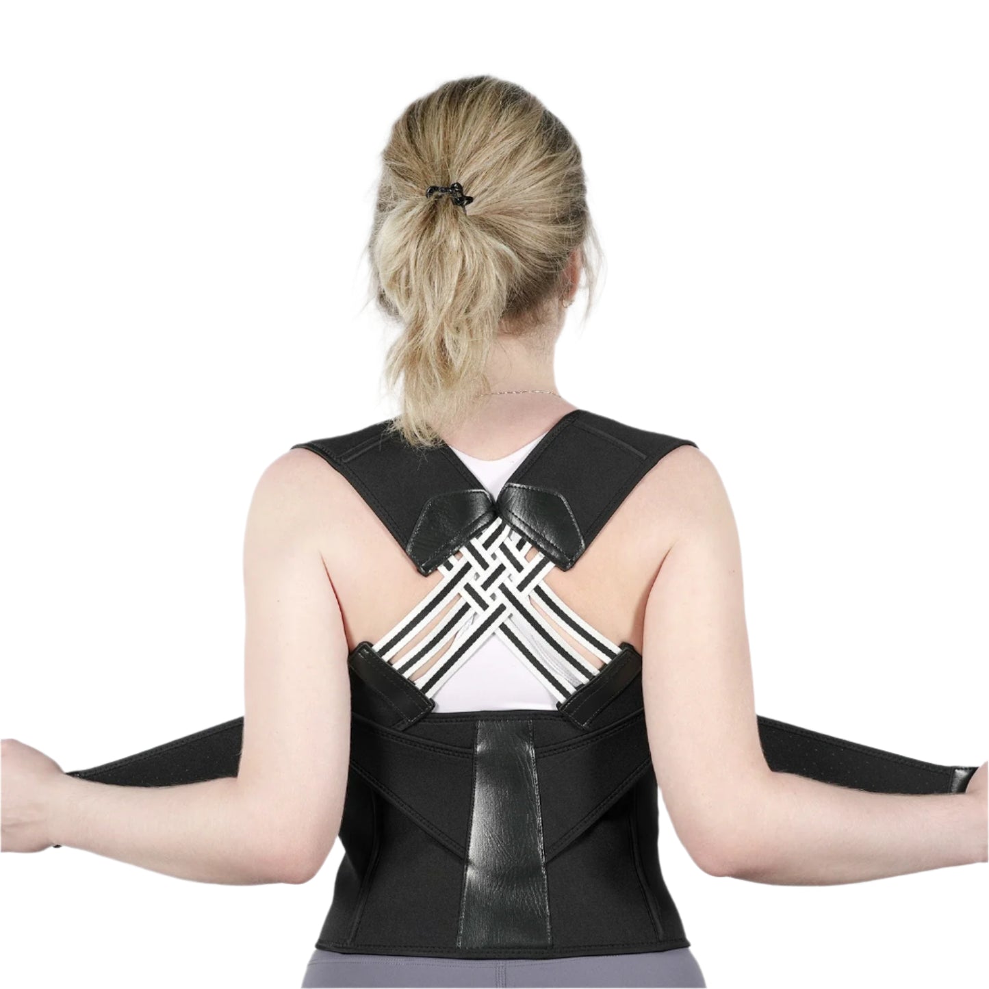 Back Brace Posture Corrector for Women and Men, Shoulder Straightener Adjustable Full Back Support Upper and Lower Pain Relief